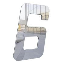 Numero Para Residência 130mm Prata espelhado - Metalmidia Numero Para Residência 130mm Prata espelhado - Metalmidia