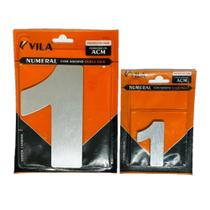 Numero para residencia acm aço escovado Numero para residencia acm aço escovado