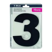 NUMERO PRETO n 3 ADESIVO ACM PR30003 - PRIMAFER NUMERO PRETO n 3 ADESIVO ACM PR30003 - PRIMAFER