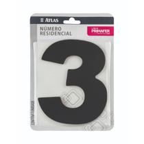 NUMERO PRETO n 3 ADESIVO ACM PR30003 - PRIMAFER