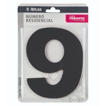 NUMERO PRETO n 9 ADESIVO ACM PR30009 - PRIMAFER
