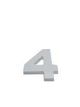 Número Residenciais Em Abs 15cm 3d Caixa Alta -branco Número Residenciais Em Abs 15cm 3d Caixa Alta -branco