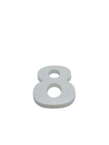Número Residenciais Em Abs 15cm 3d Caixa Alta -branco Número Residenciais Em Abs 15cm 3d Caixa Alta -branco