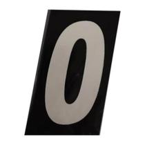 Número Residencial 0 em ACM Refletivo Numeral 11,5 x 6,5 cm Número Residencial 0 em ACM Refletivo Numeral 11,5 x 6,5 cm
