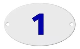 Numero Residencial 1 - Oval