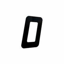 Número Residencial 180MM Preto 0 - Metalmidia Número Residencial 180MM Preto 0 - Metalmidia