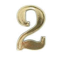 Numero residencial (2) dourado-helecon