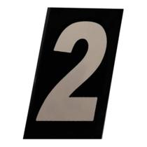 Número Residencial 2 em ACM Refletivo Numeral 11,5 x 6,5 cm Número Residencial 2 em ACM Refletivo Numeral 11,5 x 6,5 cm