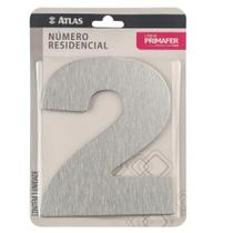 Número Residencial 2 Escovado - Atlas
