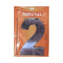 Número Residencial 2 Numeral Em ACM Cromado Número Residencial 2 Numeral Em ACM Cromado