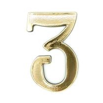 Numero residencial (3) dourado-helecon