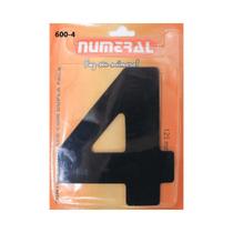 Número Residencial 4 Numeral Em ACM Preto Número Residencial 4 Numeral Em ACM Preto