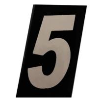 Número Residencial 5 em ACM Refletivo Numeral 11,5 x 6,5 cm Número Residencial 5 em ACM Refletivo Numeral 11,5 x 6,5 cm