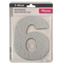 Número Residencial 6 Escovado - Atlas