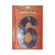 Número Residencial 6 Numeral Em ACM Cromado Número Residencial 6 Numeral Em ACM Cromado