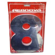 Número Residencial 8 Cromado Com Fita Dupla Face Rennova