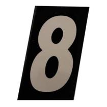 Número Residencial 8 em ACM Refletivo Numeral 11,5 x 6,5 cm Número Residencial 8 em ACM Refletivo Numeral 11,5 x 6,5 cm