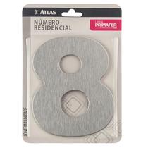 Número Residencial 8 Escovado - Atlas