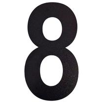 Número Residencial 8 Preto Epóxi 20cm Corte a Laser Número Residencial 8 Preto Epóxi 20cm Corte a Laser