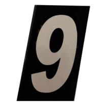 Número Residencial 9 em ACM Refletivo Numeral 11,5 x 6,5 cm Número Residencial 9 em ACM Refletivo Numeral 11,5 x 6,5 cm