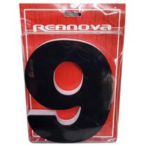 Número Residencial 9 Preto Com Fita Dupla Face Rennova