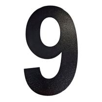 Número Residencial 9 Preto Epóxi 20cm Corte a Laser Número Residencial 9 Preto Epóxi 20cm Corte a Laser