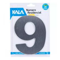Número Residencial Aço Escovado 12,5 - Kala