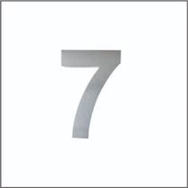 Numero Residencial Aço Escovado 13 Cm - Fundição Petrópolis Nº7