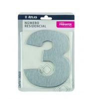 Numero Residencial Adesivo 3 Acm Pr3001/3 - PRIMAFER