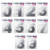 Numero Residencial Adesivo Acm/ Alumínio Espelhado Atlas