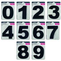 Numero Residencial Adesivo Acm/alumínio Preto Atlas