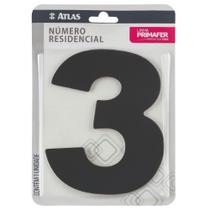 Numero Residencial Alumínio Adesivado Preto Atlas Numero Residencial Alumínio Adesivado Preto Atlas