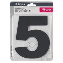 Numero Residencial Alumínio Adesivado Preto Atlas Numero Residencial Alumínio Adesivado Preto Atlas