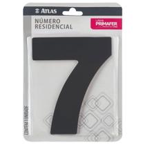 Numero Residencial Alumínio Adesivado Preto Atlas Numero Residencial Alumínio Adesivado Preto Atlas