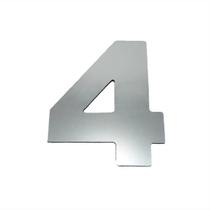 Número Residencial Alumínio Espelhado 4