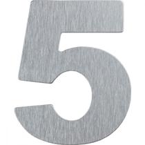 Numero Residencial Atlas Escovado 12,5Cm No.5