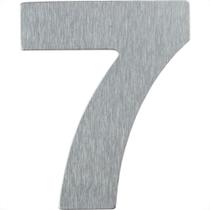 Numero Residencial Atlas Escovado 12,5Cm No.7 Numero Residencial Atlas Escovado 12,5Cm No.7