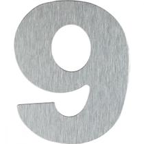 Numero Residencial Atlas Escovado 12,5Cm No.9 Numero Residencial Atlas Escovado 12,5Cm No.9