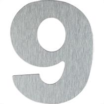Numero Residencial Atlas Escovado 12,5Cm No.9 Numero Residencial Atlas Escovado 12,5Cm No.9