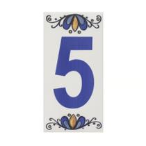 Número Residencial Cerâmico Gabriela 15cm Número Residencial Cerâmico Gabriela 15cm