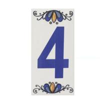 Número Residencial Cerâmico Gabriela 15cm Número N4