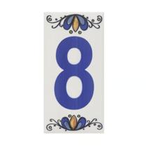 Número Residencial Cerâmico Gabriela 15cm Número N8