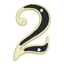 Numero Residencial Colonial Luxo Metal Thompson No.2 Numero Residencial Colonial Luxo Metal Thompson No.2