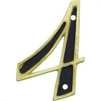 Numero Residencial Colonial Luxo Metal Thompson No.4 Numero Residencial Colonial Luxo Metal Thompson No.4