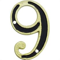 Numero Residencial Colonial Luxo Metal Thompson No.9 Numero Residencial Colonial Luxo Metal Thompson No.9