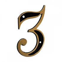 Numero Residencial Colonial Pvc Emave No.3 - Kit C/10 Cartelas Numero Residencial Colonial Pvc Emave No.3 - Kit C/10 Cartelas