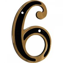 Numero Residencial Colonial Pvc Emave No.6 - Kit C/10 Cartelas Numero Residencial Colonial Pvc Emave No.6 - Kit C/10 Cartelas