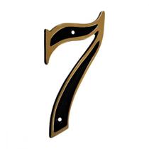 Numero Residencial Colonial Pvc Emave No.7 - Pacote Com 10 Pecas - Kit C/10 Cartelas