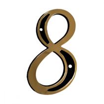 Numero Residencial Colonial Pvc Emave No.8 - Pacote Com 10 Pecas - Kit C/10 Cartelas