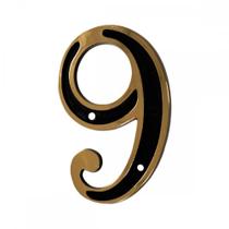 Numero Residencial Colonial Pvc Emave No.9 - Kit C/10 Pecas Numero Residencial Colonial Pvc Emave No.9 - Kit C/10 Pecas